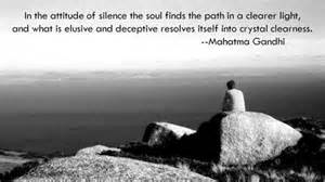 ghandi silence quote